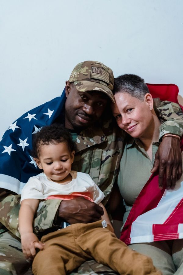 Military family portrait