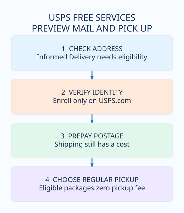 Four-step usps free services checklist: official eligibility, verification and safety rules